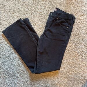 Levi's Women's Black Straight Leg Ribbed Jeans